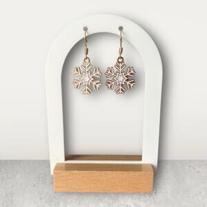 Small Snowflake Dangle Earring